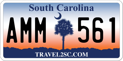 SC license plate AMM561