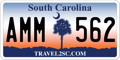 SC license plate AMM562