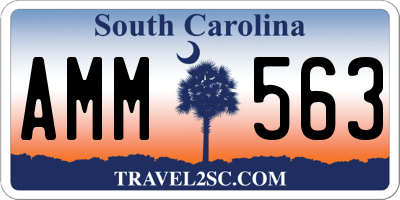 SC license plate AMM563