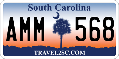 SC license plate AMM568
