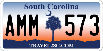 SC license plate AMM573