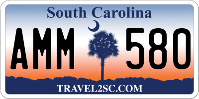 SC license plate AMM580