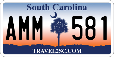 SC license plate AMM581