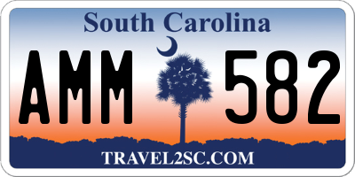 SC license plate AMM582