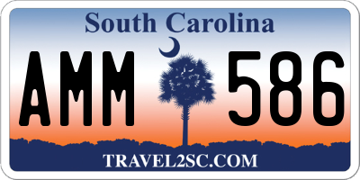 SC license plate AMM586