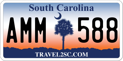 SC license plate AMM588