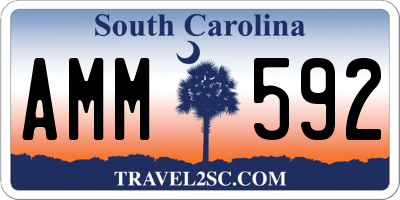 SC license plate AMM592