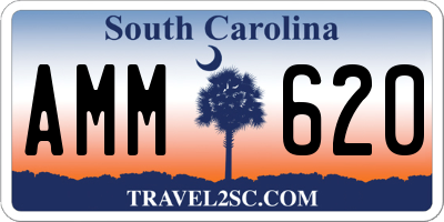 SC license plate AMM620