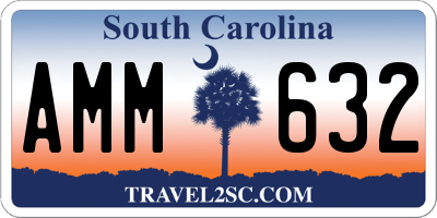 SC license plate AMM632