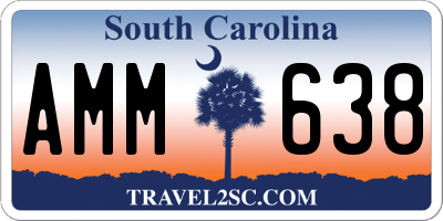 SC license plate AMM638