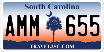 SC license plate AMM655