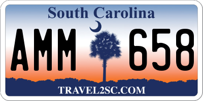 SC license plate AMM658