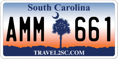 SC license plate AMM661