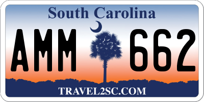 SC license plate AMM662