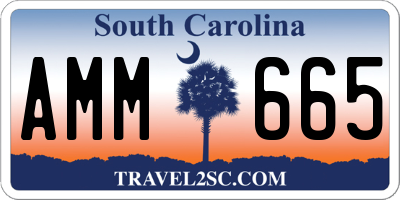 SC license plate AMM665
