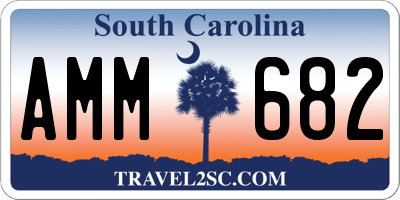 SC license plate AMM682