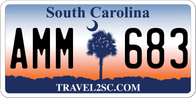 SC license plate AMM683