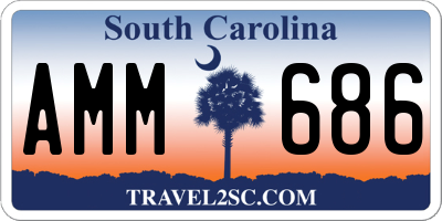 SC license plate AMM686