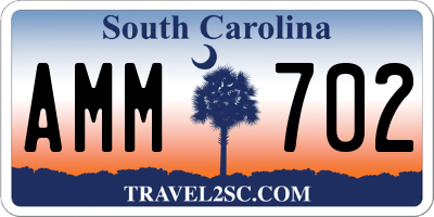SC license plate AMM702
