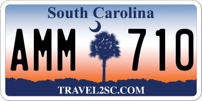 SC license plate AMM710