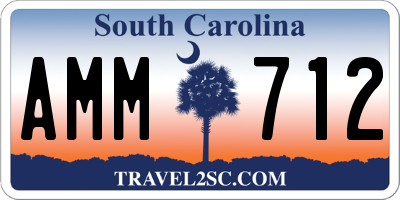 SC license plate AMM712