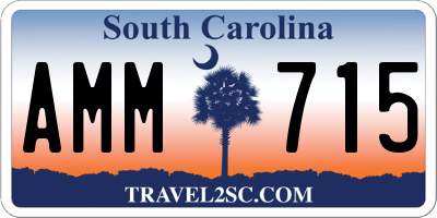 SC license plate AMM715