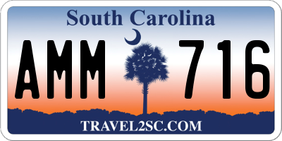 SC license plate AMM716