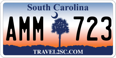 SC license plate AMM723