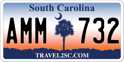 SC license plate AMM732