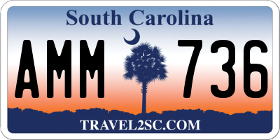 SC license plate AMM736