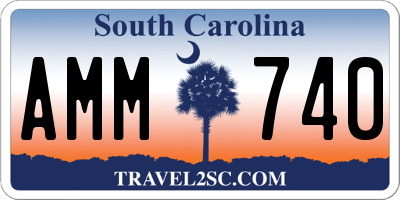 SC license plate AMM740
