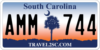 SC license plate AMM744