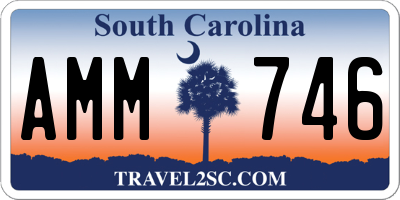 SC license plate AMM746