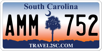 SC license plate AMM752