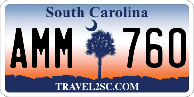 SC license plate AMM760