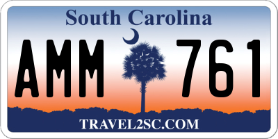 SC license plate AMM761