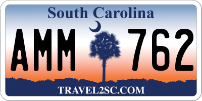 SC license plate AMM762