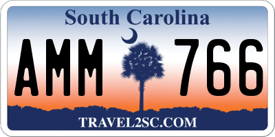 SC license plate AMM766