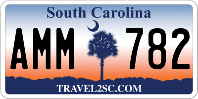 SC license plate AMM782