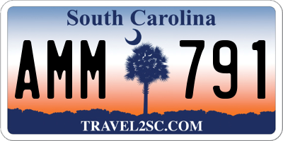 SC license plate AMM791