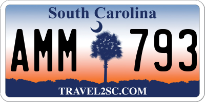 SC license plate AMM793