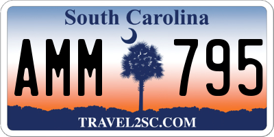SC license plate AMM795