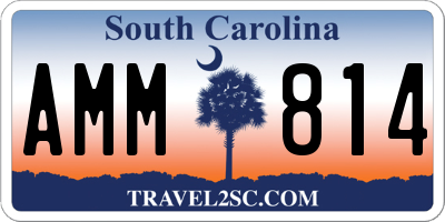 SC license plate AMM814