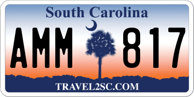 SC license plate AMM817
