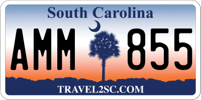 SC license plate AMM855