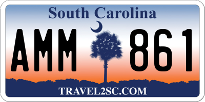 SC license plate AMM861