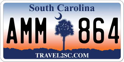 SC license plate AMM864