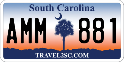 SC license plate AMM881