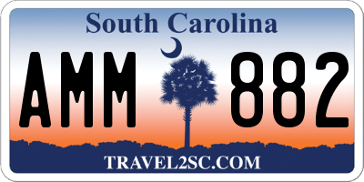 SC license plate AMM882