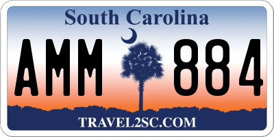 SC license plate AMM884